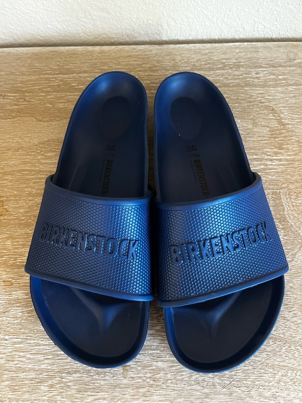 Birkenstock Barbados EVA Navy Blue Slide Sandals Womens Size 11